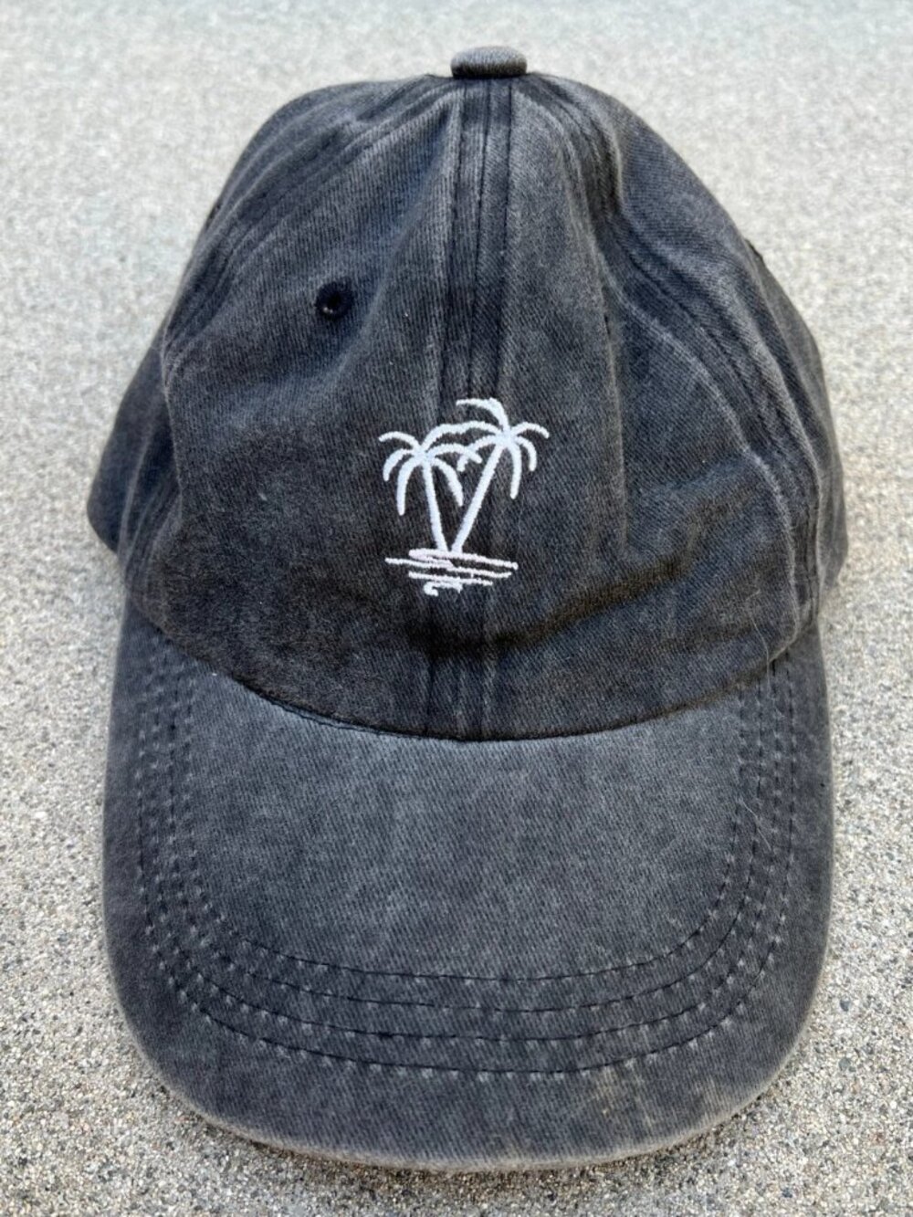 YF Tropical Hawaiian Sun Palm Trees Dad Hat Unisex Adult Grey Adjustable Cap